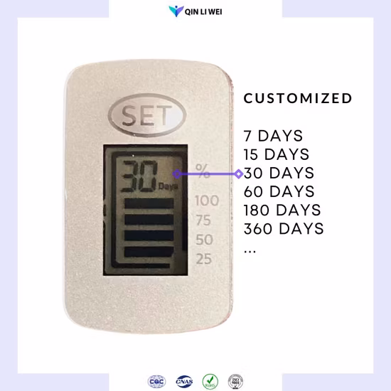 Temporizador de 1 mês e 30 dias com display LCD